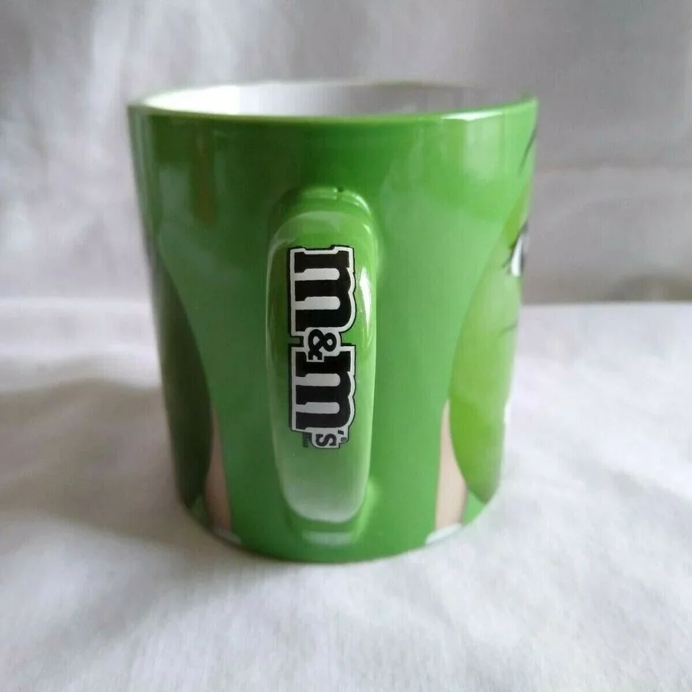 M&M's Green Lady Large Ceramic Coffee Mug Cup 2016‎